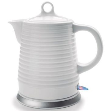 Lacor Bouilloire électrique 1l3 céramique blanc