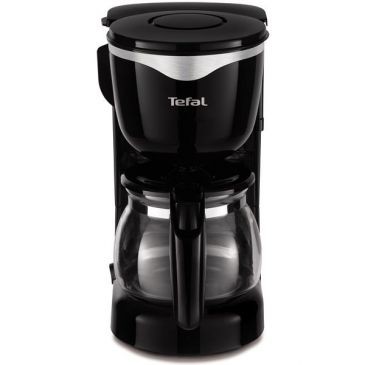 TEFAL Cafetière 6 tasses noir inox