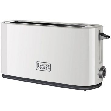 BLACK & DECKER TAURUS Grille pain 1 tranche extra longue 1000w blanc