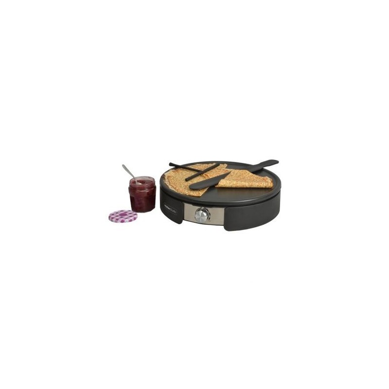 KITCHENCHEF - LMAC Crêpière 2 plaques noir