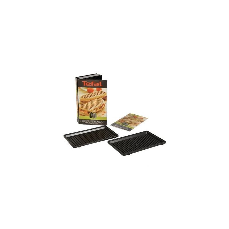 SEB INTERNATIONAL SERVICE Plaques grill panini x2 + recettes Snack collection
