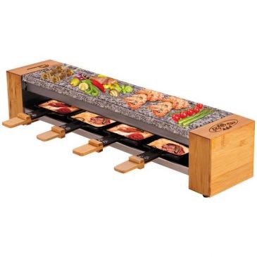 LITTLE BALANCE SAS Raclette 4 personnes 600 W Pierre Meuuuh bois