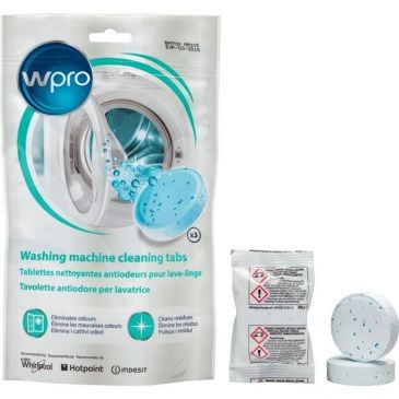 WPRO Tablette nettoyante antiodeurs lave linge x3