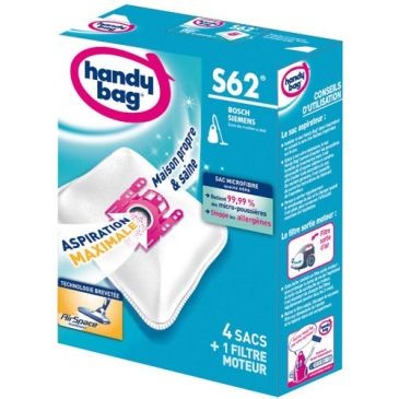 ASPIFILTER Sac aspirateur handy bag non tissé x4 bosch s62