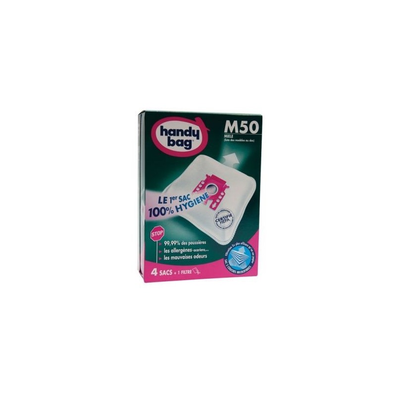 ASPIFILTER Sac aspirateur handy bag non tissé x4 miele m50