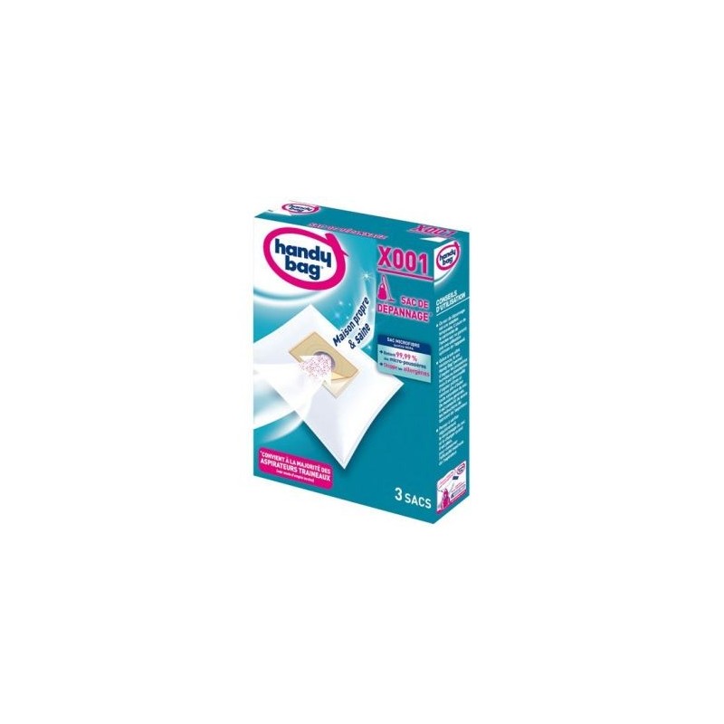 ASPIFILTER Sac aspirateur handy bag non tissé x3 dépan. traîneau x001