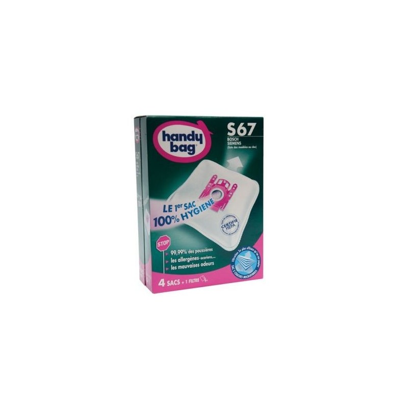 ASPIFILTER Sac aspirateur handy bag non tissé x4 bosch s67