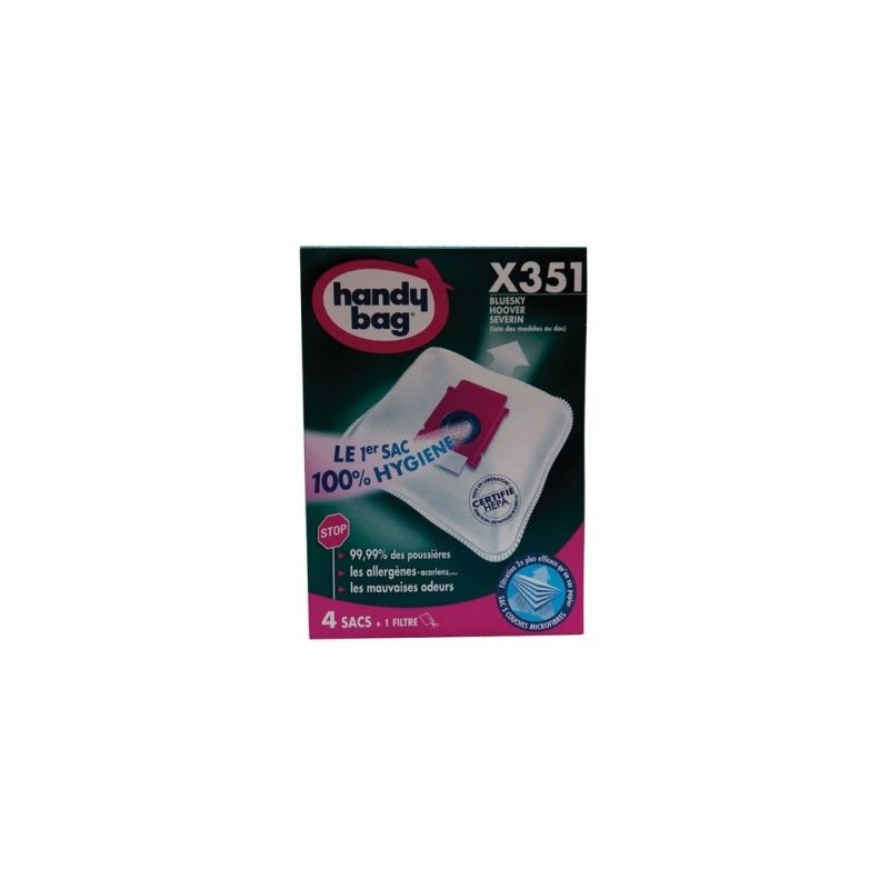 ASPIFILTER Sac aspirateur handy bag non tissé x4 hoover x351