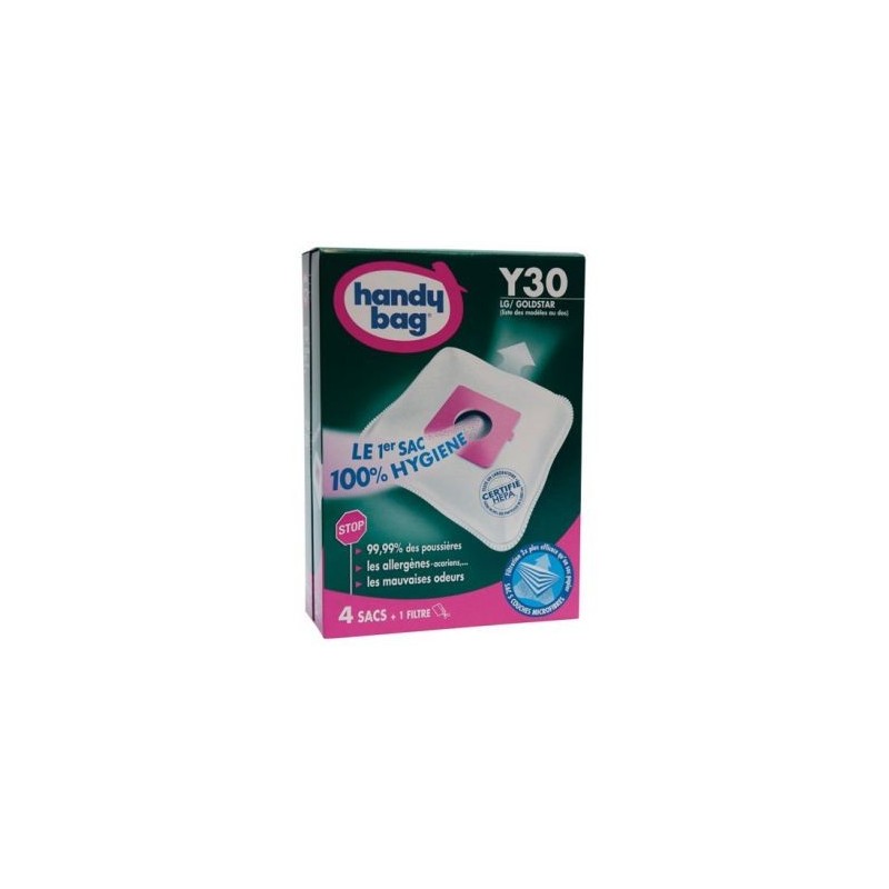 ASPIFILTER Sac aspirateur handy bag non tissé x4 moulinex y30
