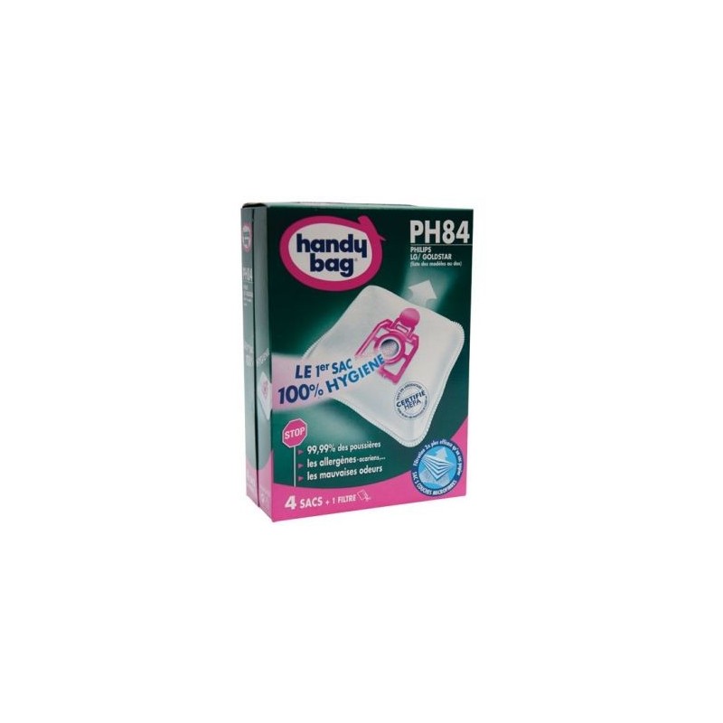 ASPIFILTER Sac aspirateur handy bag non tissé x4 philips ph84