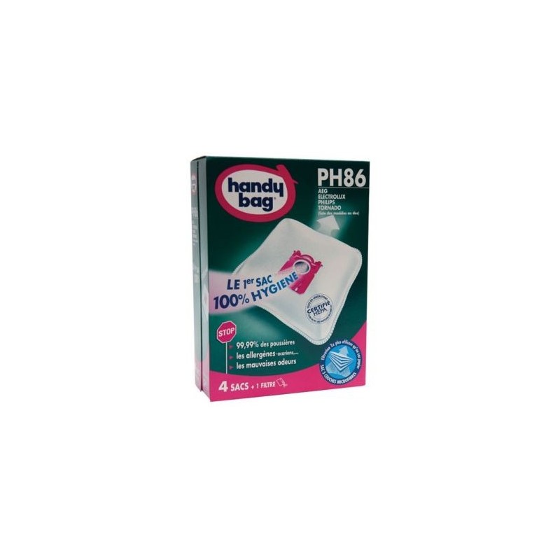 ASPIFILTER Sac aspirateur handy bag non tissé x4 philips ph86