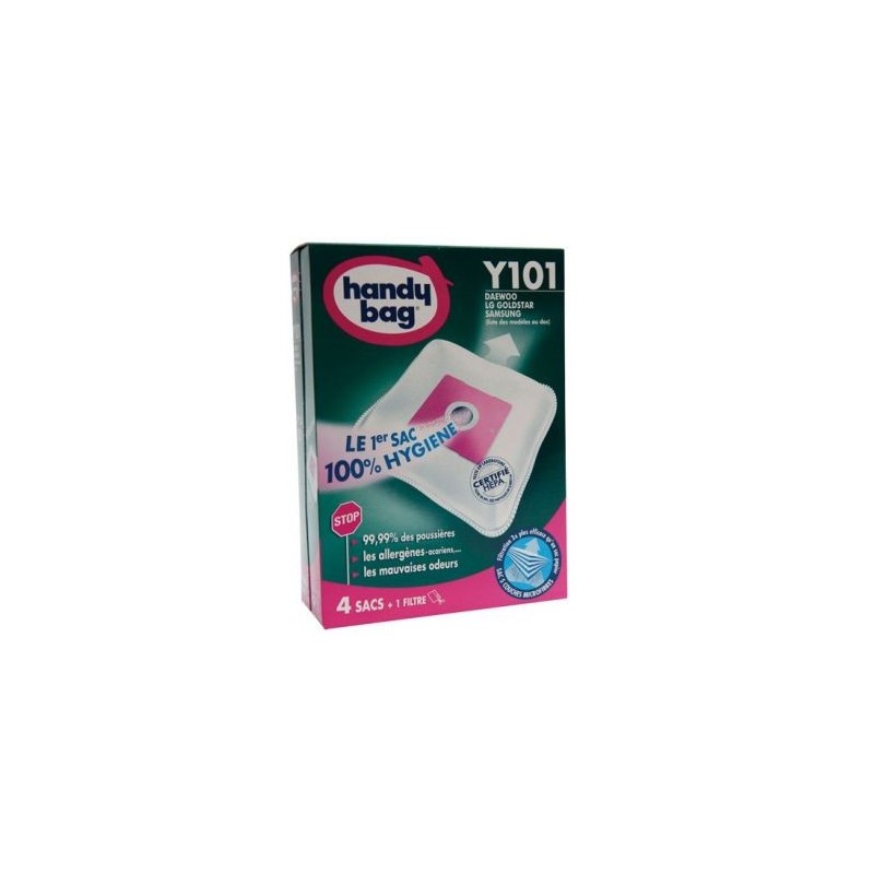 ASPIFILTER Sac aspirateur handy bag non tissé x4 samsung y101