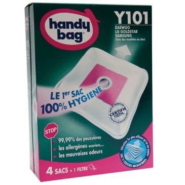 ASPIFILTER Sac aspirateur handy bag non tissé x4 samsung y101