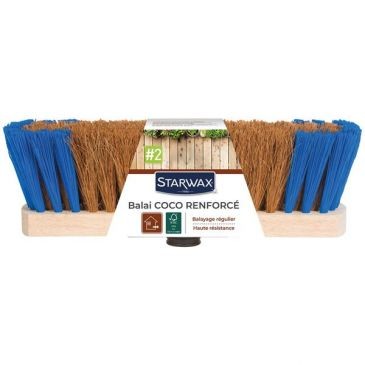 STARWAX Balai coco renforce sol exterieur