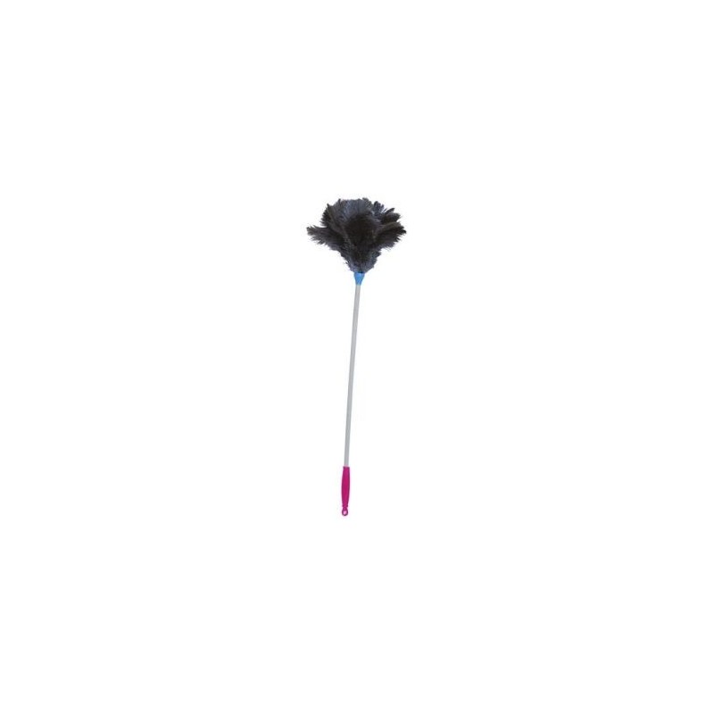 MSV Plumeau plumes autruche 70cm manche bois