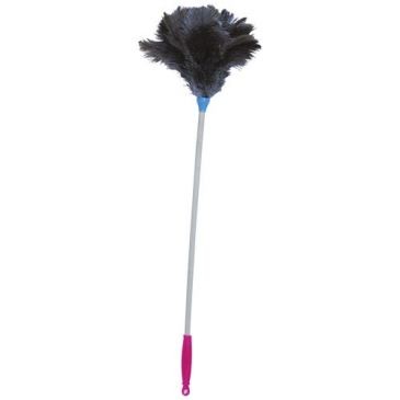 MSV Plumeau plumes autruche 70cm manche bois