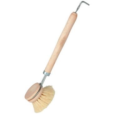 Domergue Brosse vaisselle bois  + manche attache métal tampico