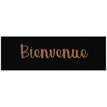 IDMAT Tapis coco naturel marche 25x75cm épaiss.15mm bienvenue noi