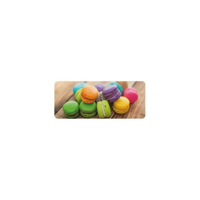 IDMAT Tapis decor de cuisine macarons minis 50x120 cm