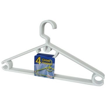 LAGUELLE Cintre adulte plastique x4 42cm gain de place
