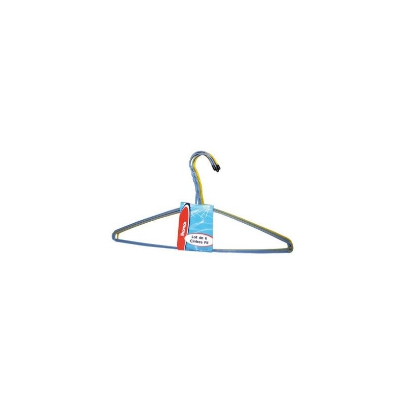 Thomas Cintres fil plastifiés lot de 6