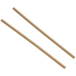 Paille carton kraft 197x6mm sachet de 25 pièces