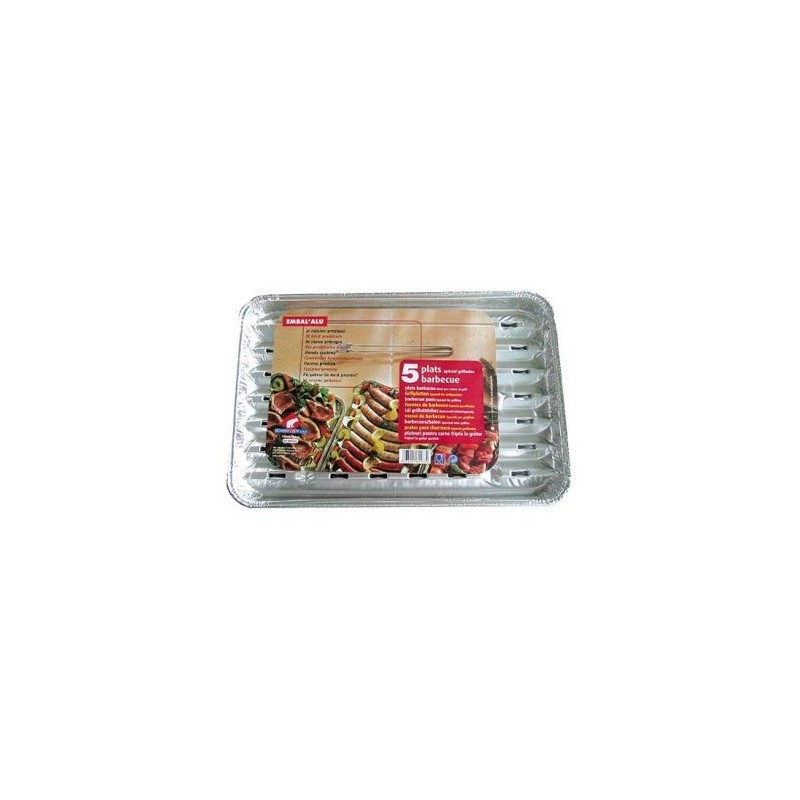 SCHWEITZER Plats à griller alu x5 gribq05574