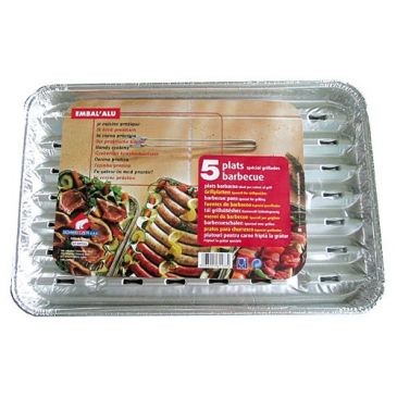 SCHWEITZER Plats à griller alu x5 gribq05574