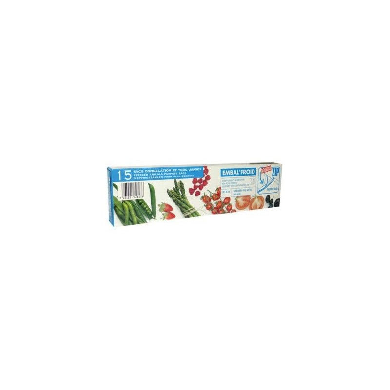 SCHWEITZER Sac congelation zip 30x40 grand modele x15