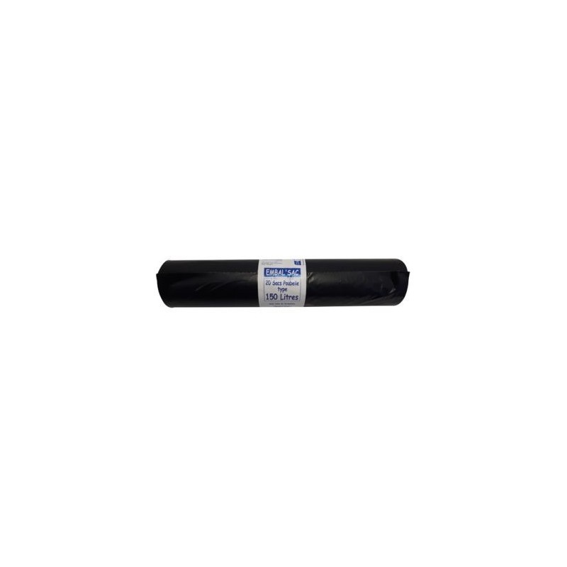 SCHWEITZER Sac poubelle 150l 65microns rouleau de 20