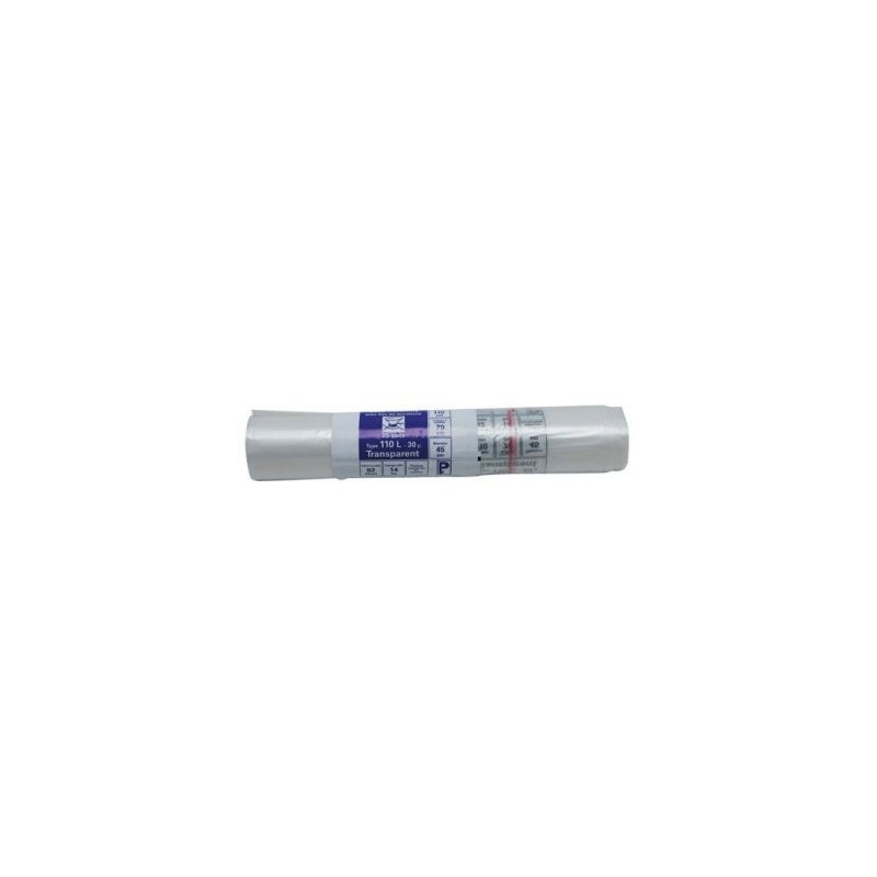 SPHERE DISTRIBUTION Sac poubelle transparent 110L x25