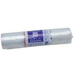 Sac poubelle transparent 30L x50