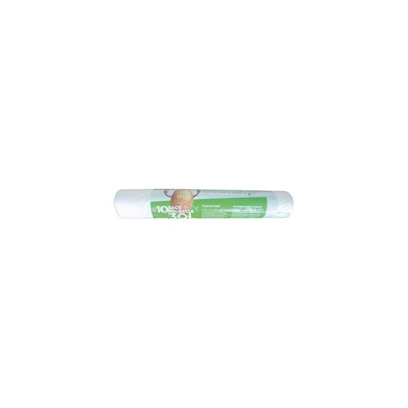 SCHWEITZER Sac poubelle 30 litres liens coulissants biodégradables X 10