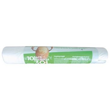 SCHWEITZER Sac poubelle 30 litres liens coulissants biodégradables X 10