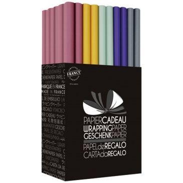 PAPETERIE DU POITOU Papier cadeau 2x0.70m box 50 rouleaux kraft couleur