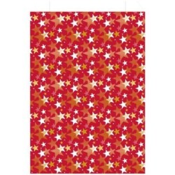 Sachet cadeau étoile 18x35cm