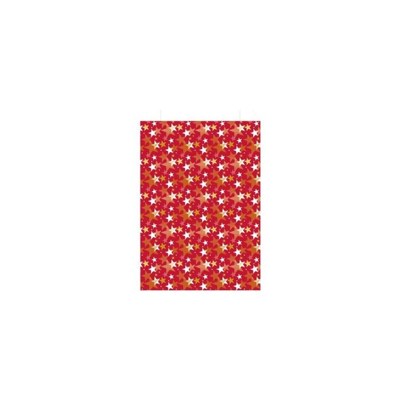 LES COULEURS DE L EM Sachet cadeau étoile 18x35cm