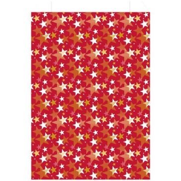 LES COULEURS DE L EM Sachet cadeau étoile 18x35cm