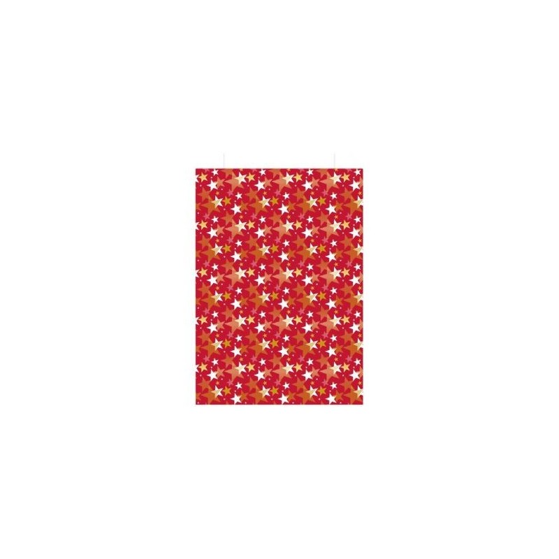 LES COULEURS DE L EM Sachet cadeau étoile 27x45cm
