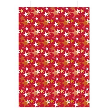 LES COULEURS DE L EM Sachet cadeau étoile 27x45cm