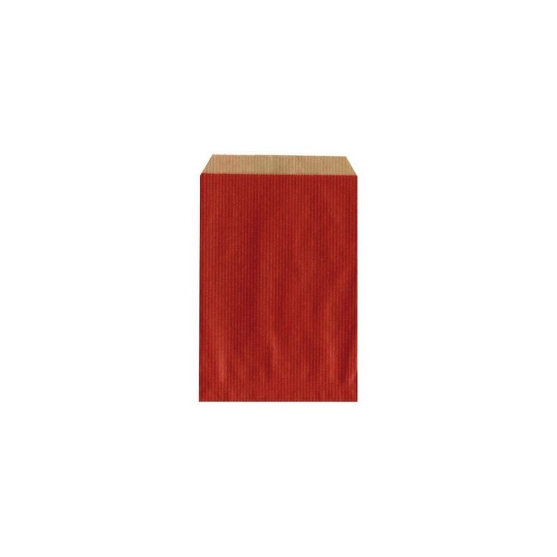 PAPETERIES DU POITOU Sachet kraft rouge 18x35cm