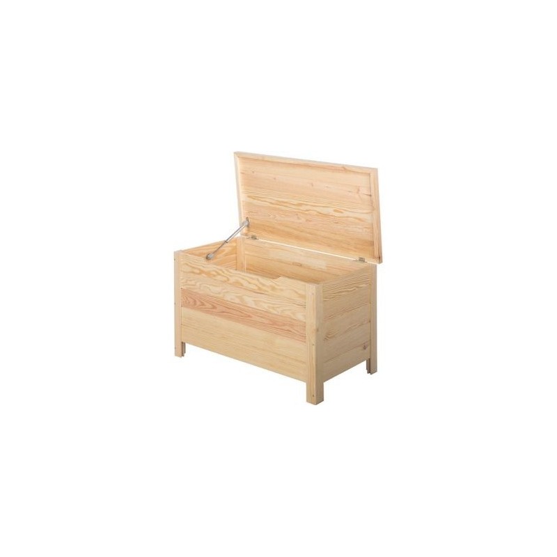 ASTIGARRAGA Coffre de rangement pin massif chainette