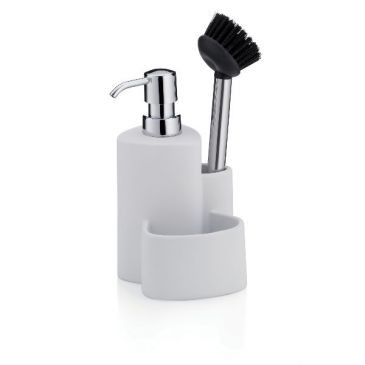 KELA Distributeur savon Purana blanc multi usage 35cl