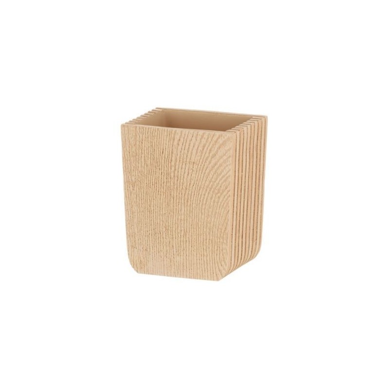 KELA Gobelet porte brosse à dent kaiu aspect bois