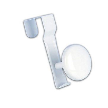 GODONNIER Patère 1 tête clipsable acier blanc