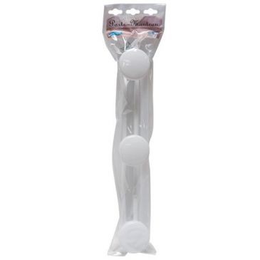 GODONNIER Patère 3 tête laqué blanc