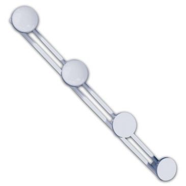 GODONNIER Patère 4 tête époxy blanc