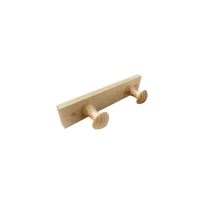 Inofix Porte-manteau bois de pin 2 têtes