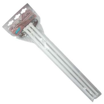 GODONNIER Porte serviette 3 barres mobiles époxy blanc