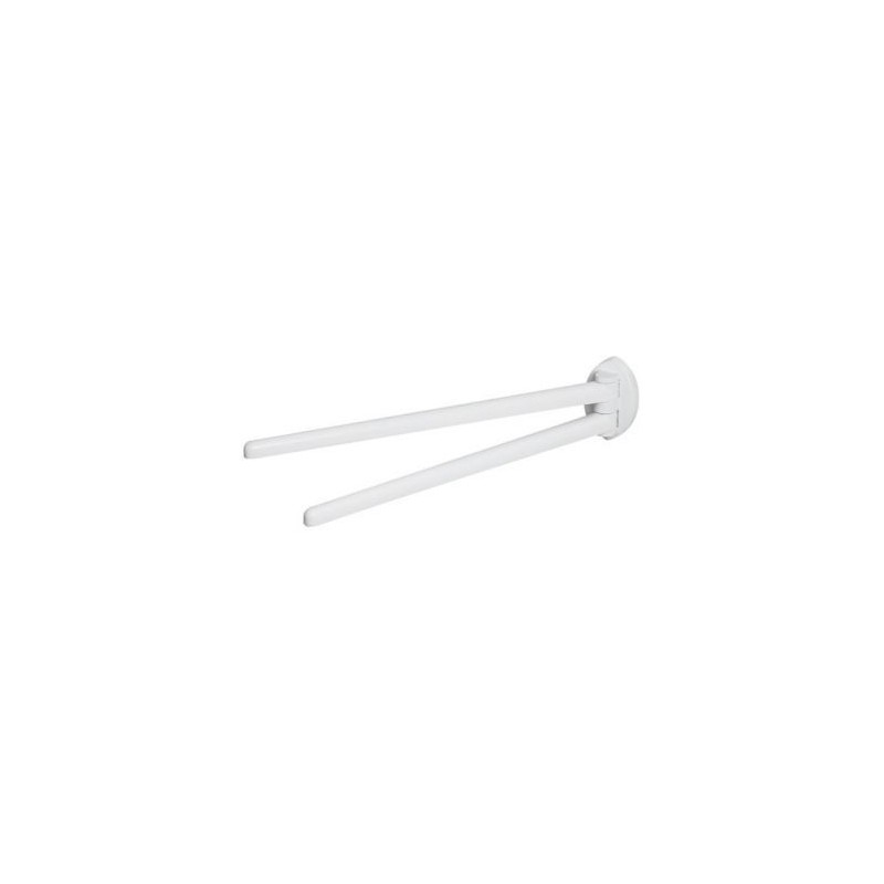 SPIRELLA Porte serviette blanc 2 barres 44cm lemon
